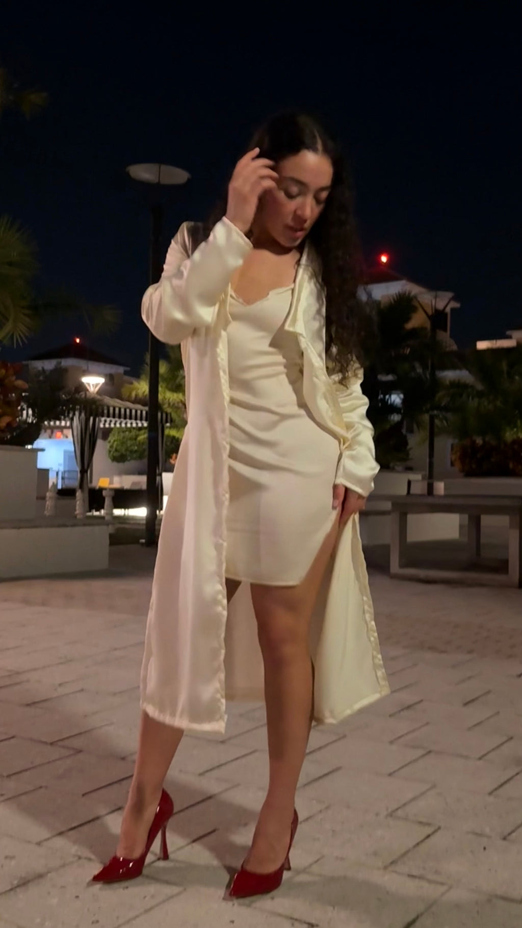 Arcane- Satin Cardigan
